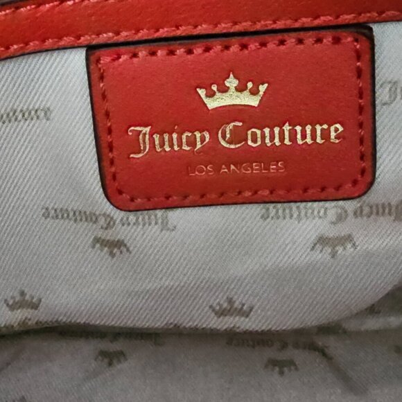 Juicy Couture Style 600 Vegan Leather Red Handbag - Picture 4 of 16